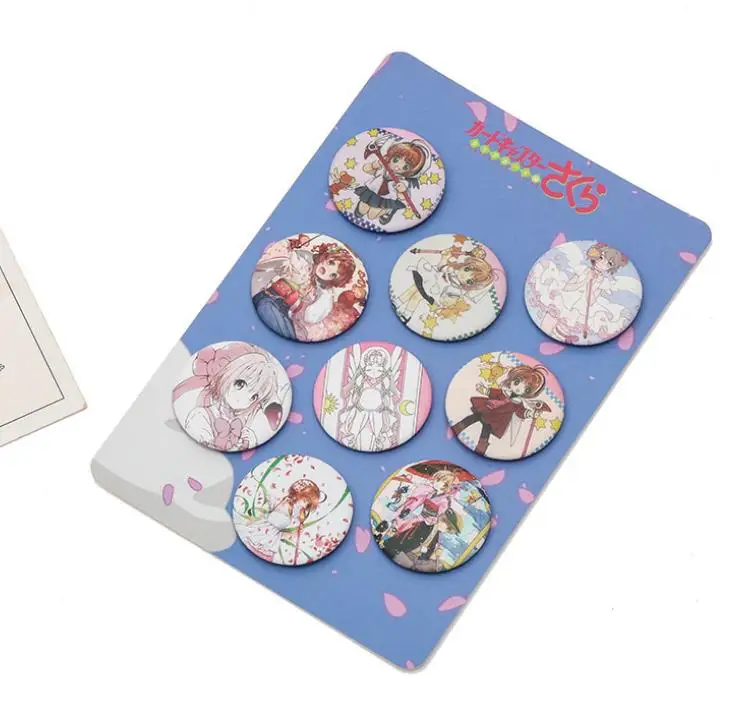 8 шт./компл. Аниме Хацунэ Мику Cardcaptor Sakura lovelive значок косплея шпильки коллекция Значки для рюкзак Одежда Игрушка в виде фигурки