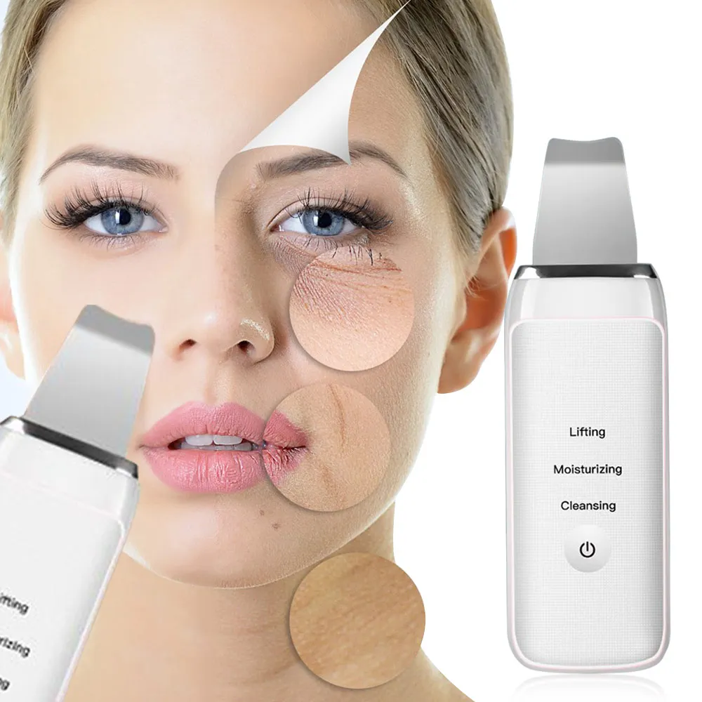 Профессиональный ультразвуковой скребок для кожи лица ионный глубокий уход за