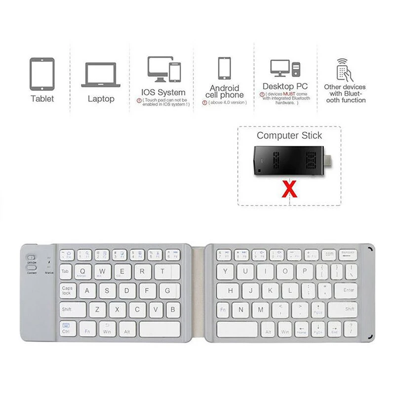 Беспроводная клавиатура/Bluetooth-клавиатура для Android/Windows/IOS беспроводная