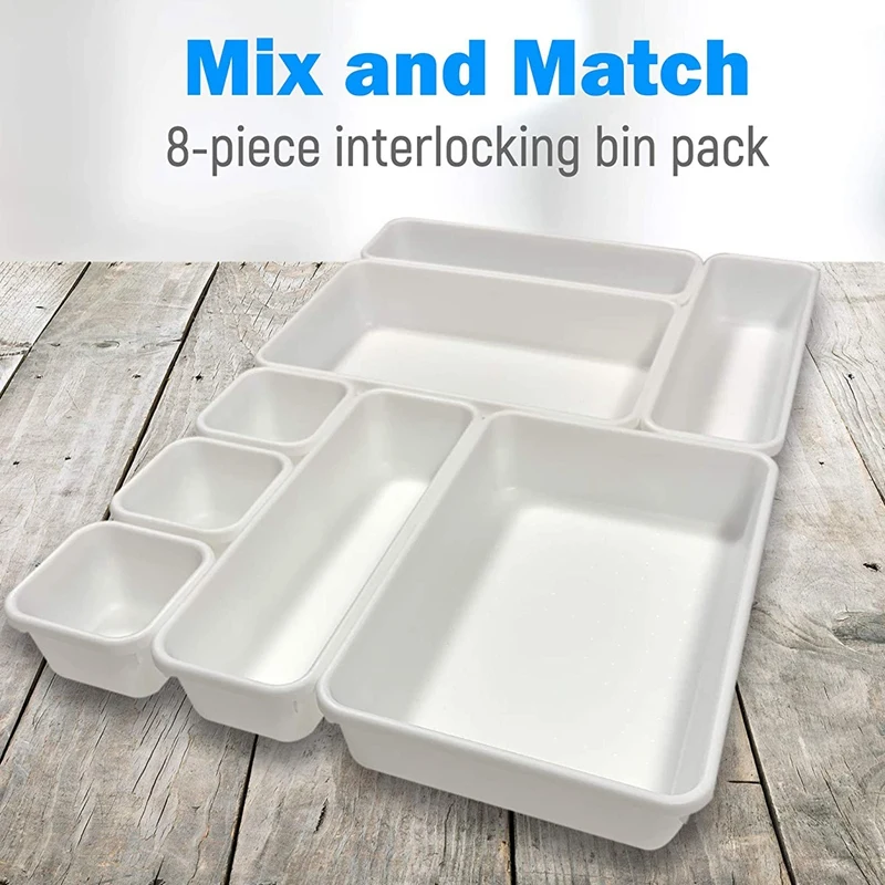 Органайзер для выдвижных ящиков (8 шт.) блокировочный органайзер столешниц с