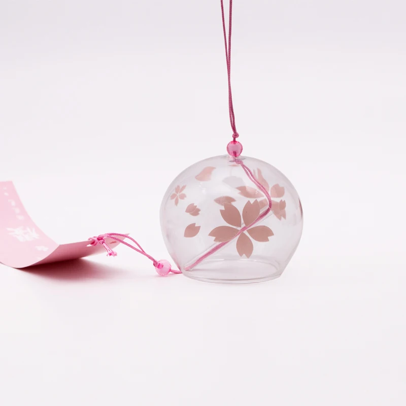 Стеклянные ветряные колокольчики в японском стиле подвесные украшения для дома