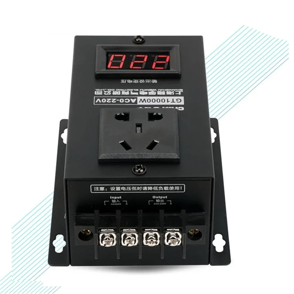 

10000W AC 0-220V SCR Electronic Voltage Regulator LED Display Temperature Speed Adjust Controller Dimming Dimmer Thermostat