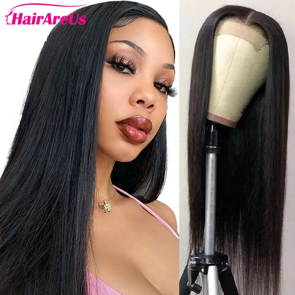 

Transparent 4x4 Lace Closure Human Hair Wigs Brazilian Straight Lace Closure For Women Pre Plucked 4x4 Closure Wig