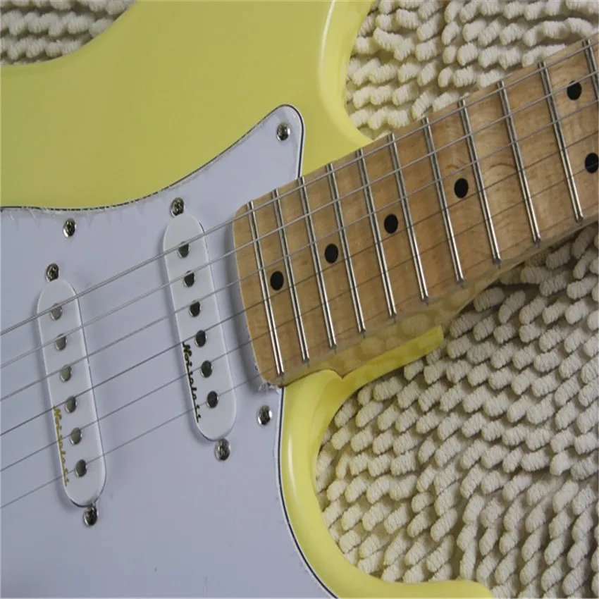 Электрическая гитара классические модели кремово-желтого цвета | Спорт и