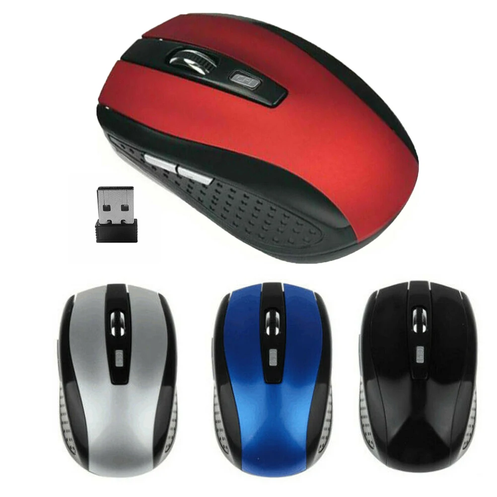 Беспроводная мышь с USB-приемником 2 4 ГГц 6 клавиш 1200DPI | Компьютеры и офис