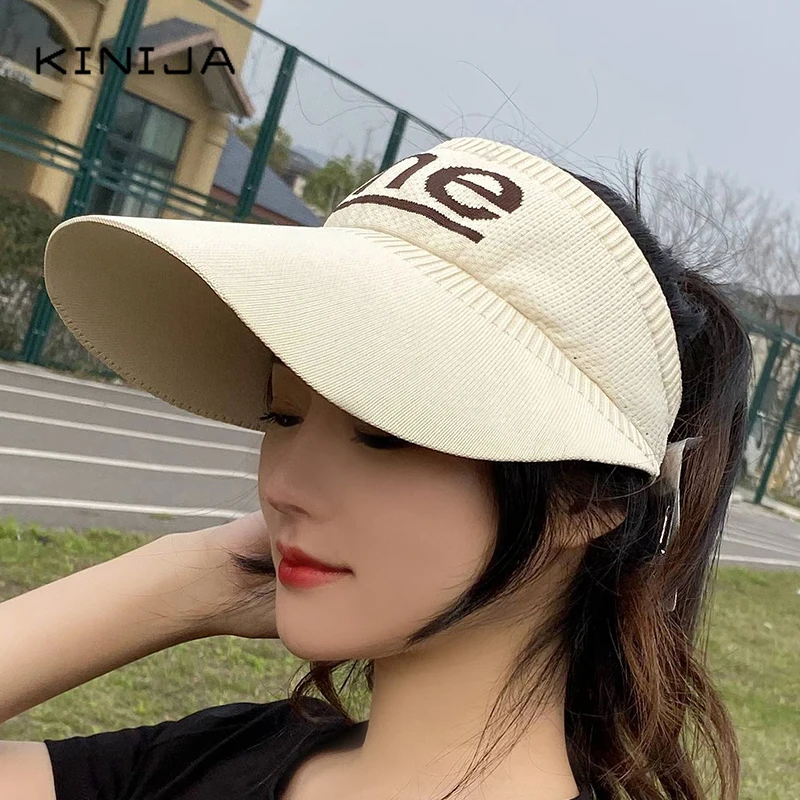 Женская пляжная кепка с большими полями летняя бейсбольная в алфавитном стиле