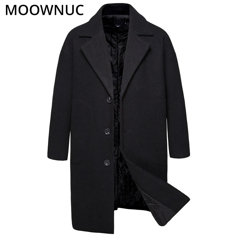 Зимняя мужская одежда мужские пальто мужское шерстяное Осеннее Модное Длинное
