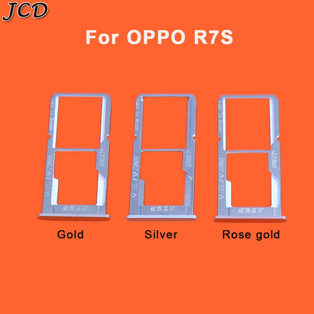 

JCD SIM Card Tray Slot Holder Adapter for OPPO R7 Plus R7s R7Plus Replacement Repair Parts Quality Phones Accessories