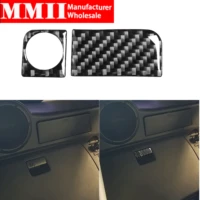 real carbon fiber car accessories for nissan 350z z33 nismo 2003 2009 back row storage box handle automobile decorative stickers