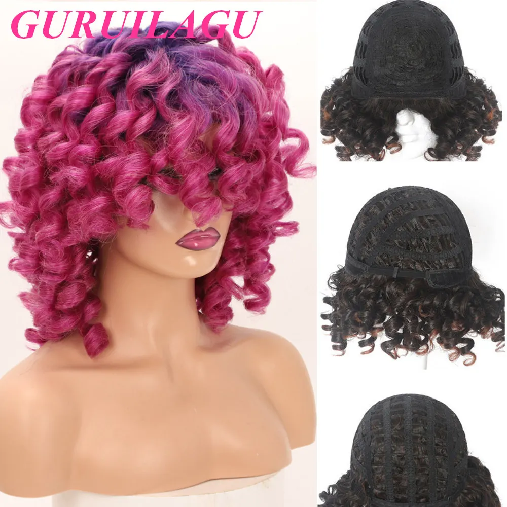 T30/99j/orange/pink Blonde Wigs For Black Women Cosplay Wigs