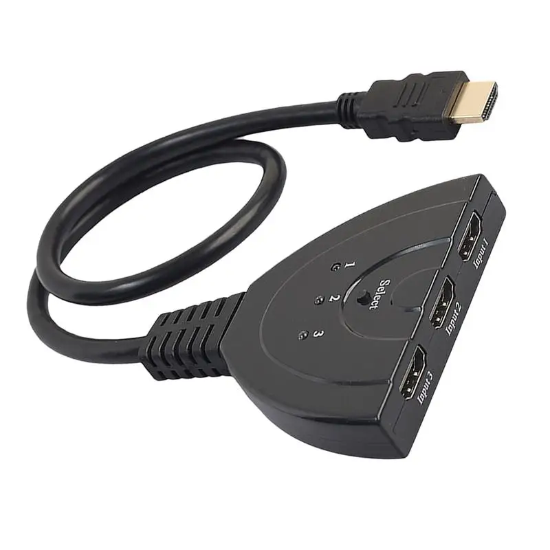 4K * 2K 3D Mini 3 порта HDMI коммутатор 1.4b сплиттер 1080P в 1 выход порт концентратор для DVD HDTV