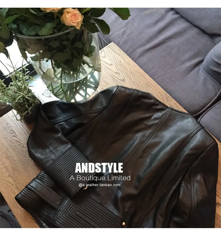 Настоящая кожаная куртка женская натуральная кожа куртка|Кожаные куртки| |
