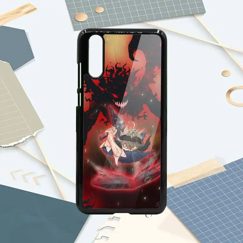 

Dark Black Clover Anime Phone Case PC For Samsung galaxy S note 8 9 20 10 e lite2019 plus pro ultra
