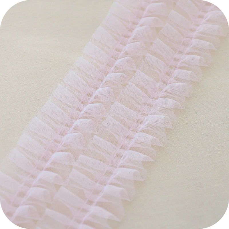 

Many Colors Center Crumpled Fluffy Tulle Lace DIY Children Baby Clothes Cuff Cake Skirt Hem Banded Headdress Toys Pet Bib Fabric