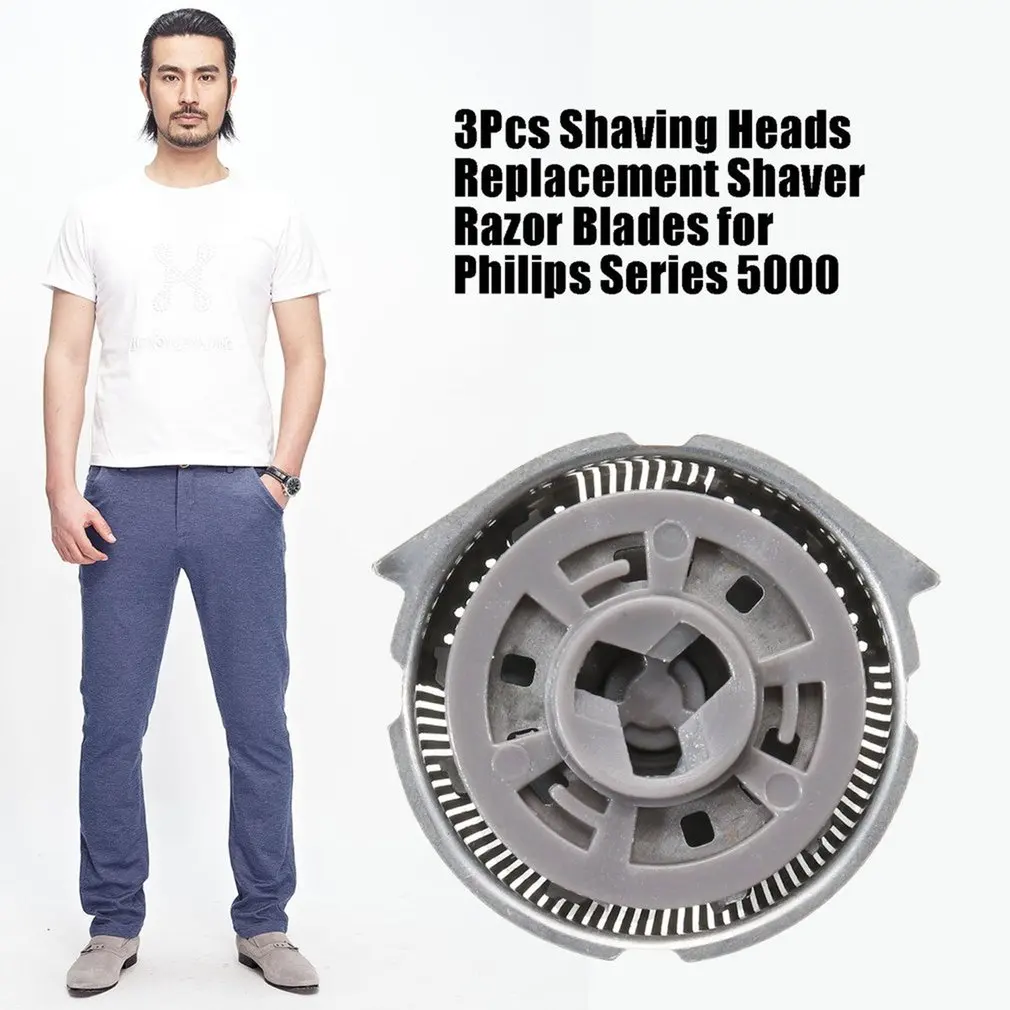 

3Pcs Shaver Blade Replacement for Phili.ps Series 5000 Shaver Heads Multi head set Compatible for Philip Arcitec SensoTo
