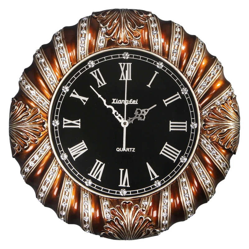 Большие настенные часы в скандинавском стиле креативные золотистые простые