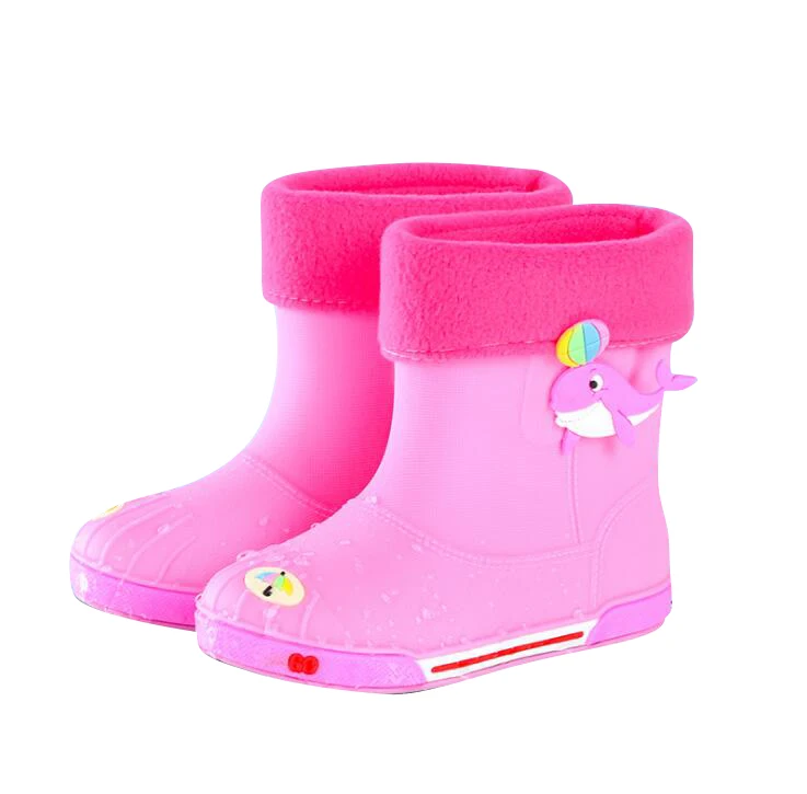 Всесезонная детская обувь для дождливой погоды модная классическая из ПВХ и