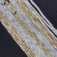natural mother of pearl shell loose beads strand cylindrical shape 3x53x74x84x13mm sizes jewelry beads for making necklace