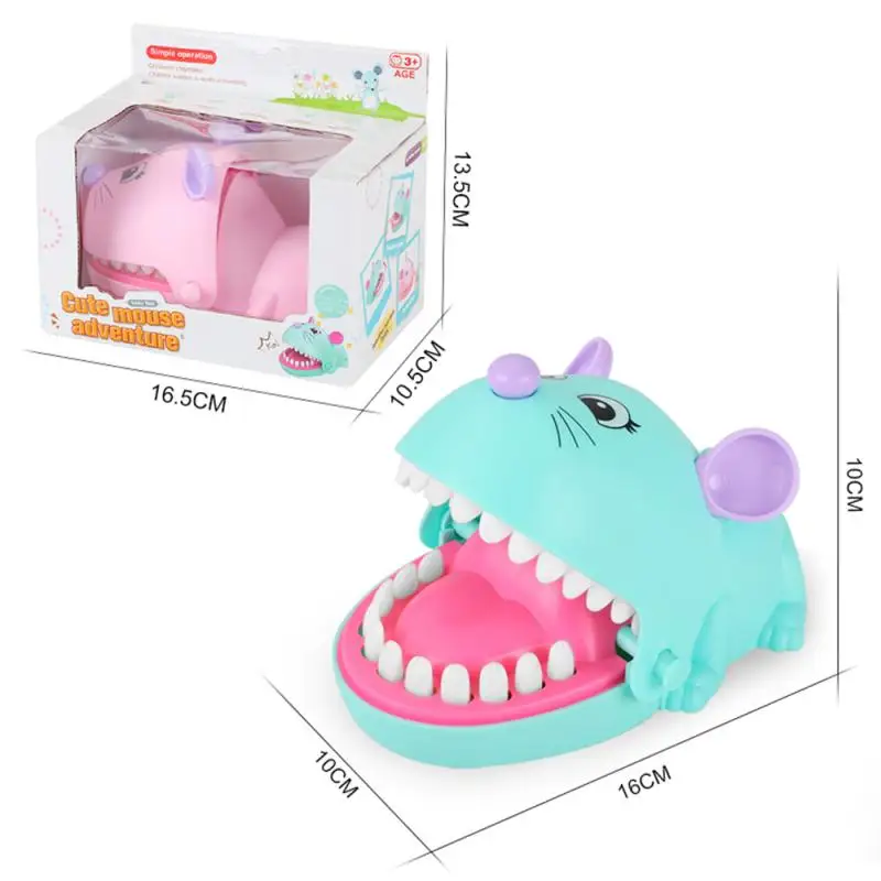 

Children Cartoon Mouse Mouth Dentist Bite Finger Game Novelty Jokes Parent-child Interactive Tooth Extraction Toy Table Game