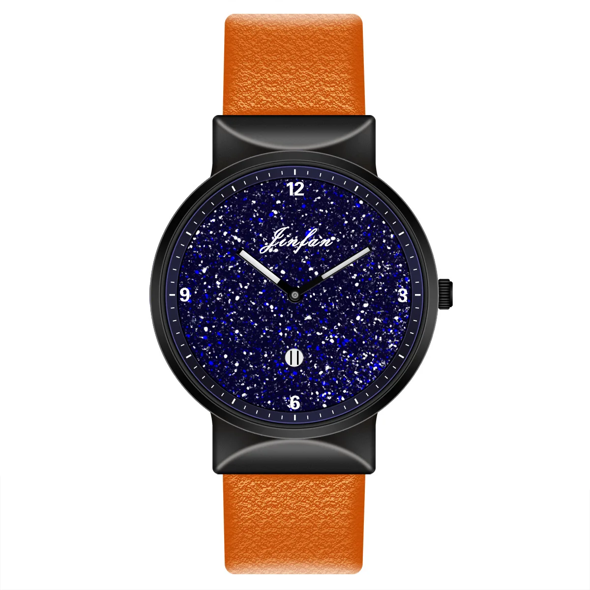 

2020 New Men's Fashion Casual Watches Starry Calendar Date Leatehr Band Quartz Watch for Male Clock Big Dial Relogios Dos Homens