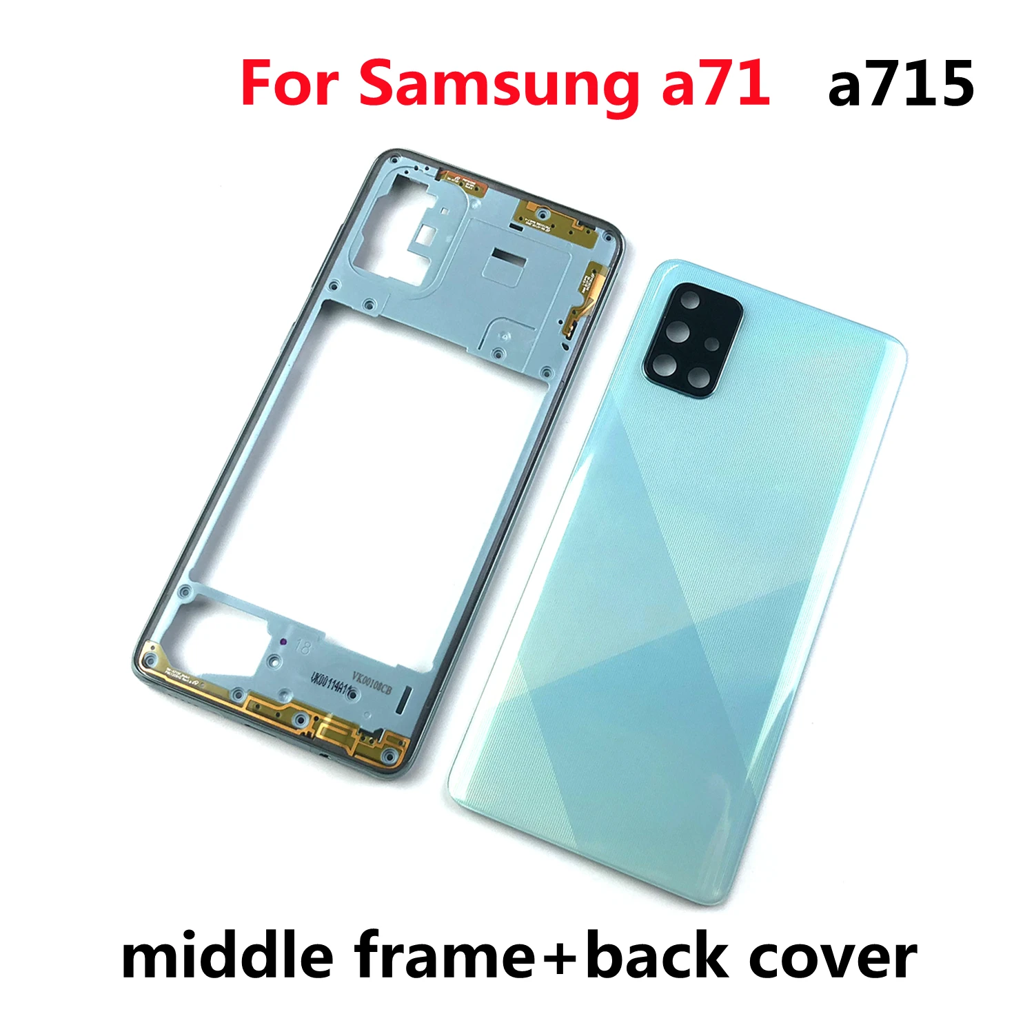 Чехол для Samsung Galaxy A71 2020 A715 A715F средняя рамка задняя крышка батарейного отсека