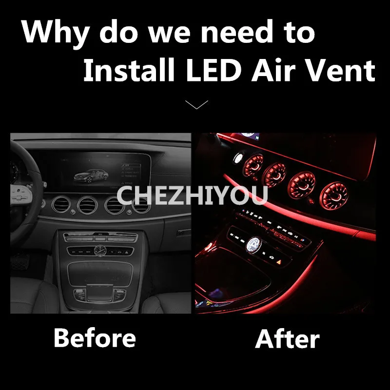 Air Condition AC Vent Outlet 64color For Benz E Class W213 2015-2019 Interior Front Console Turbo | Автомобили и мотоциклы