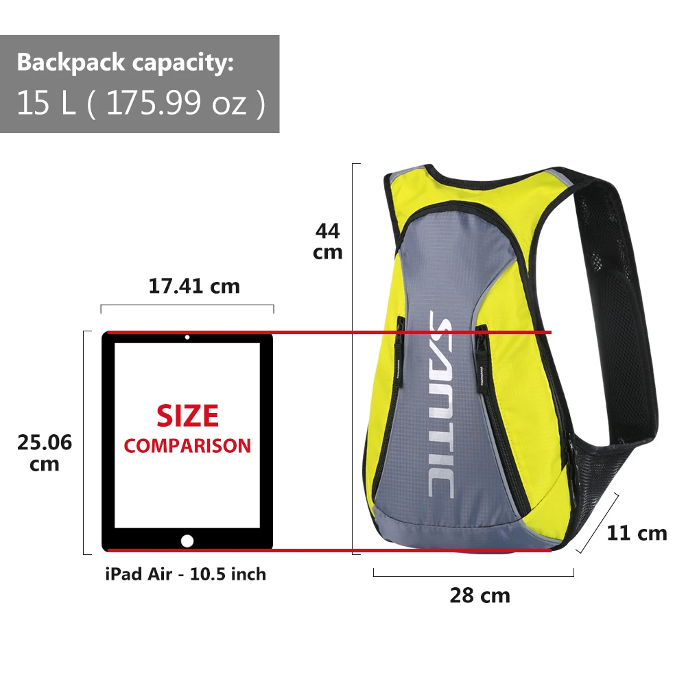 

Santic Waterproof Bicycle Bag Ultralight Reflective Cycling Backpack Breathable Bike Bag Bicycle Accessories Climbing Bag W9P055