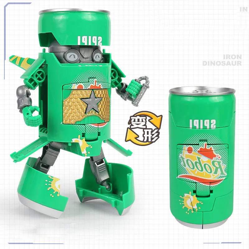 Творческий деформированный робот-сода органический напиток