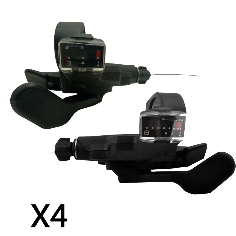 3X8 a pair X4 шифтеры переключатель bicicleta рычаг переключения sram X4 триггерные шифтеры рычаги переключения 3x8S Запчасти для велосипеда велосипедные шифтеры - Цвет: 3X8 a pair