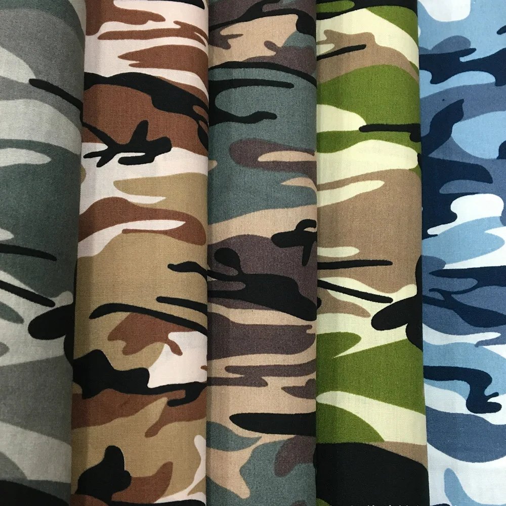1/5 шт камуфляжная хлопковая ткань с рисунком стеганая поплин для кройка и шитье