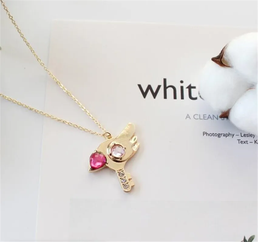 Аниме Card Captor Sakura clear ожерелье с кулоном в форме игральных карт Clow волшебная