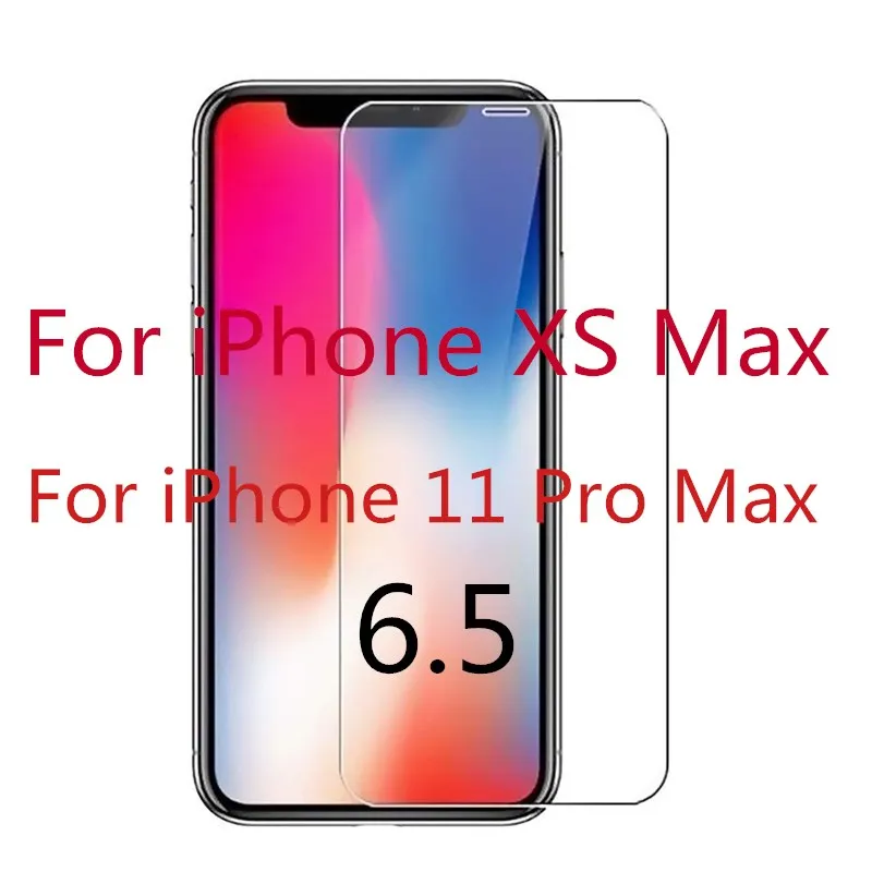 For iPhone XS MAX 10 шт. закаленное стекло для iPhone X XS MAX XR 4 4S 5 5S SE 5c Защитная пленка для экрана для iPhone 6 6s 7 8 Plus X 11 защита стекла - Цвет: For iPhone XS MAX