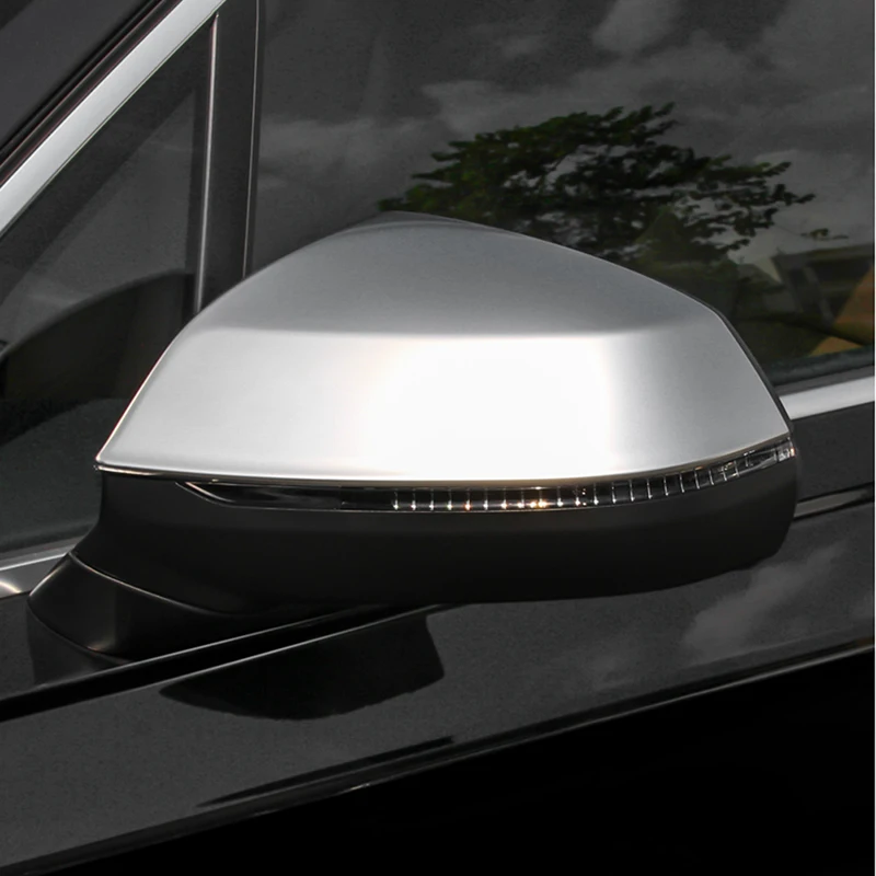 

Loyalty for Audi Q7 2016 2017 2018 Rearview Side View Mirror Cover Trim Decoration ABS Matte Silver Car Accessories