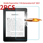 2 упаковки закаленное стекло для Kindle Paperwhite 11th 6,8 дюймов защита экрана Защитная пленка для Kindle Paperwhite 2021