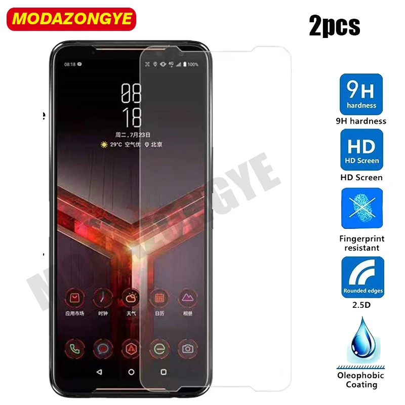 2 шт. для Asus ROG Phone II закаленное стекло ZS660KL защита экрана ZS 660KL ZS660 KL стеклянная
