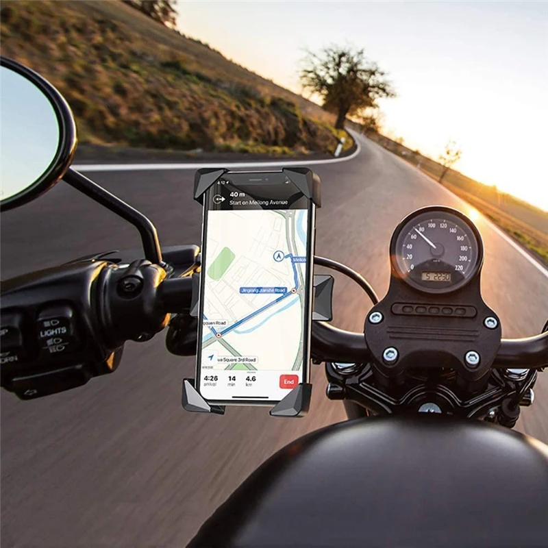Auto Bike Phone Holder Universal Motorcycle Bicycle Phone Support Handlebar Stand Mount Bracket Mount Mobile Holder For iPhone