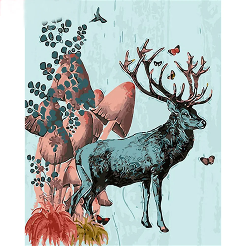 

CraftArtGo картина по номерам животных живопись на холсте Ручная роспись подарок алмазов картина по номерам водопад комплекты, украшение для до...