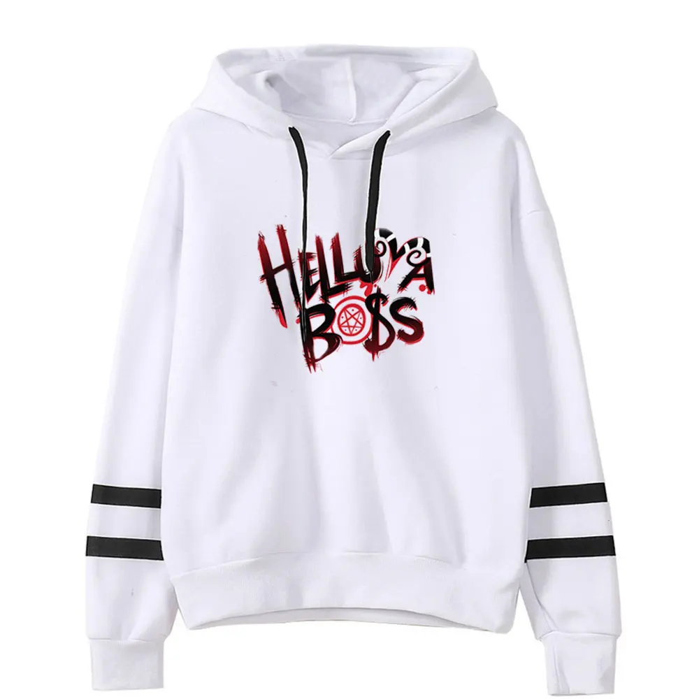 

Helluva Boss Hoodie Sweatshirts Parallel Bars 2021 New Casual Spring Autumn Winter Letter Hooded Young Women Pullovers
