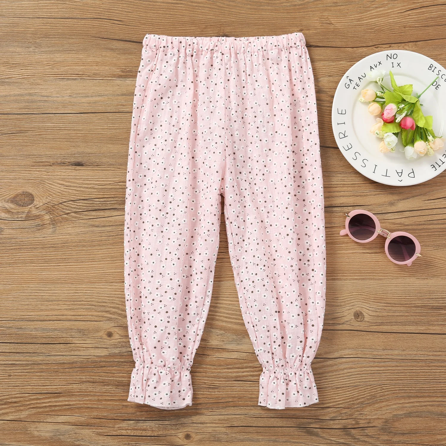 Новинка 2020 детская одежда штаны для маленьких девочек хлопковые Повседневные