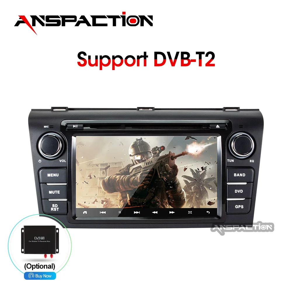 Anspaction Android 9 0 автомобильный dvd для Mazda 3 2004-2009 с 8 восьмиядерным Радио Стерео gps