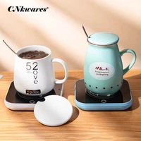 usb thermal drink coaster intelligent thermostatic heating warm coaster hot milk coffee tea warm cup stand mug coasters