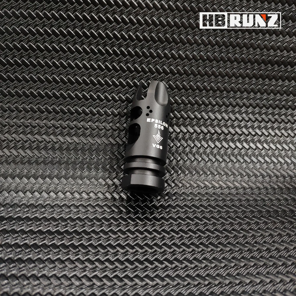 

14MM CCW Full Metal Thread Negative GAMMA EPSILON 556 VG6 Flash Hider for Airsoft Gen9 J9 Water Ball Blaster