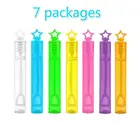 7 шт. семь цветов пятиконечная звезда пузырьковая палочка пустая бутылка Парк игрушки для вечеринки в честь Дня Рождения машина для выдувания пузырей детская игрушка для улицы