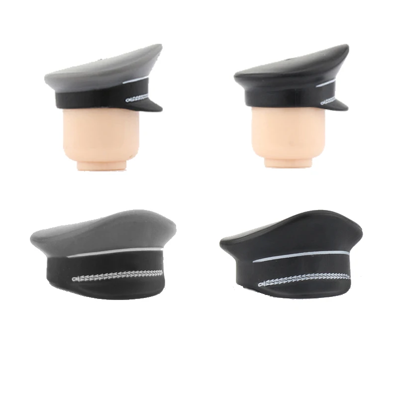 WW2 военные фигурки командир шляпа аксессуары строительные блоки военная армия