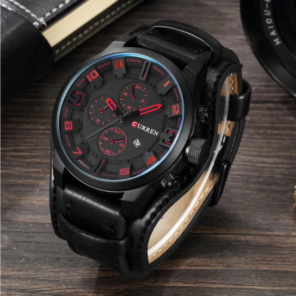 

CURREN Watch Men Top Brand Luxury Mens Watches Male Clock Date Sport Military Clock Leather Band Business Men Watch Reloj Hombre