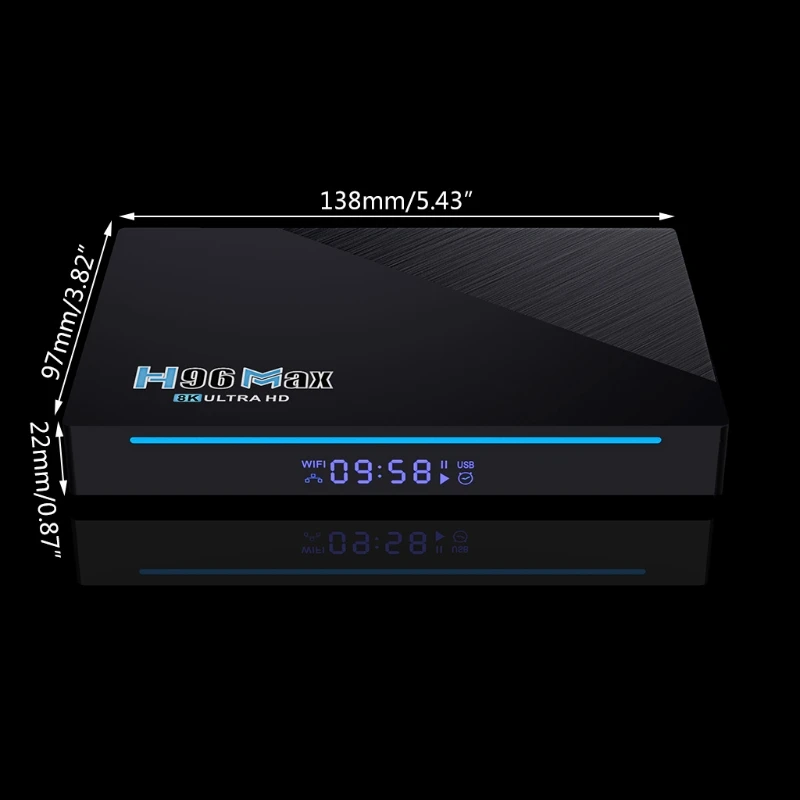 

H96 Max RK3566 Quad Core Dual Wifi 11 TV Box 4GB 32GB/8GB 64GB 2.4G / 5G BT4.0 8K 1000M Set Top Box Media Player