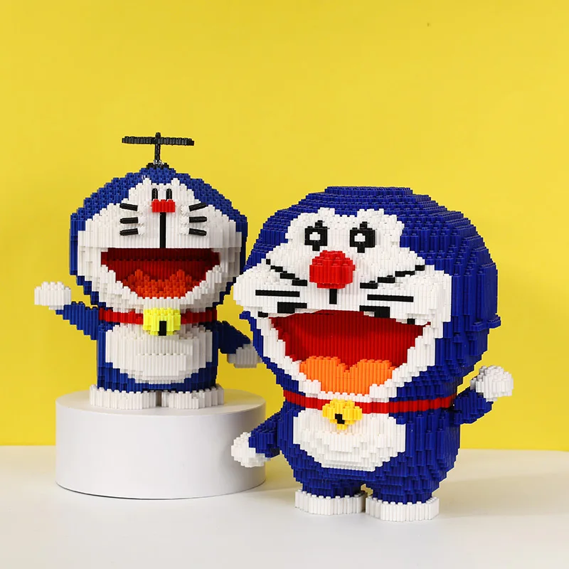 

Doraemon Building Blocks Action Figure Granules Diamond mini Model One Piece Collet Toy For Kids Lego blocks boys and girls pu
