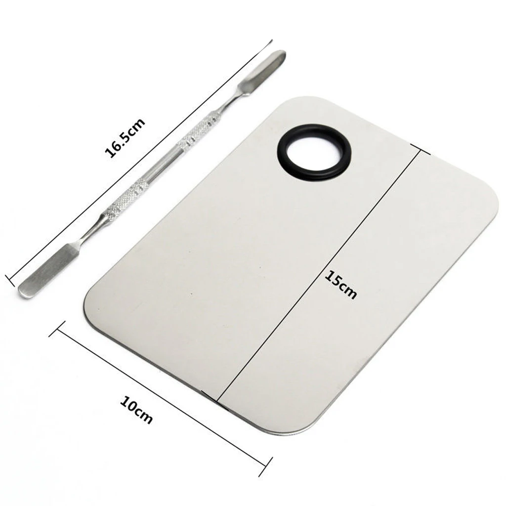 

Stainless Steel Makeup Mixing Blending Palette Spatula Tools High Quality Stainless Steel Smooth & Bright