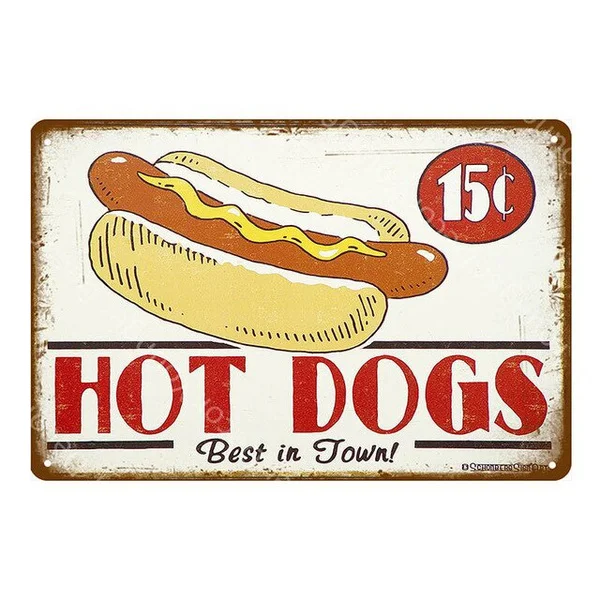 

Гамбургеры, хот-доги, металлические знаки, фаст-фуд, гамбургеры, настенное искусство, табличка, кухня, кафе, семейный дом, домашний декор, ВИН...