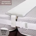 Соединитель для матраса на кровать, белый конвертер для матраса на кровать, металлический наполнитель для зазора на кровать, два одиночных разъема для матраса Для дома и отеля